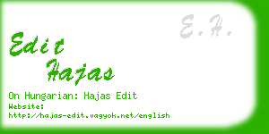 edit hajas business card